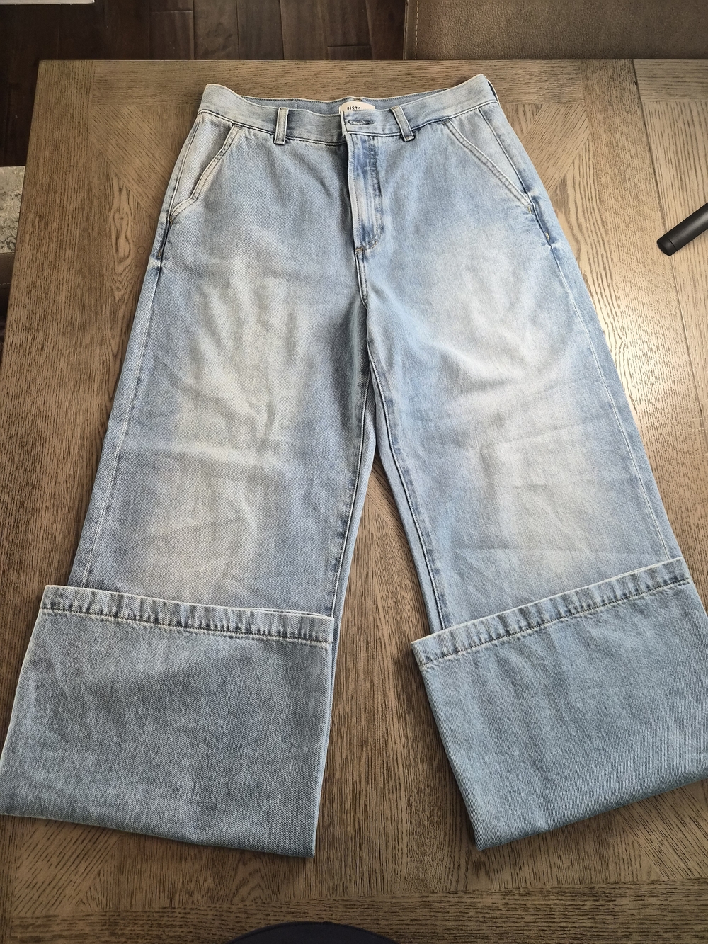 pistola Light Blue Wide Leg Jeans